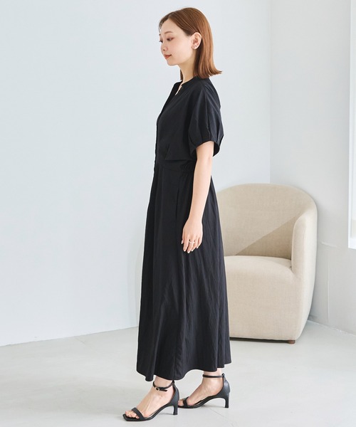 LAVEANGE(ラビアンジェ)の「ウエストタックスキッパーワンピース(ワンピース・レディース・ベージュ/ブラック・3L/4L/5L/M/LL)」の20枚目の写真