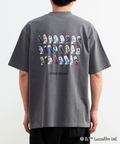 MASTER FRAME（マスターフレーム ）の「MASTER FRAME / STARWARS / ピグメントTシャツ（Tシャツ/カットソー・メンズ・グレー/ホワイト・3/4/1）」の5枚目の写真