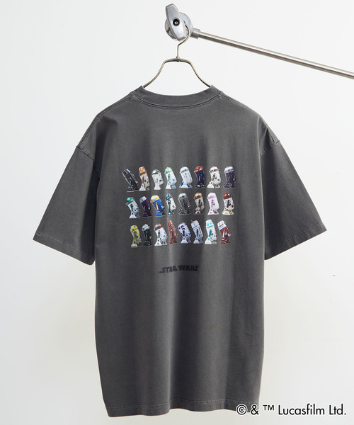 MASTER FRAME（マスターフレーム ）の「MASTER FRAME / STARWARS / ピグメントTシャツ（Tシャツ/カットソー・メンズ・グレー/ホワイト・3/4/1）」の10枚目の写真