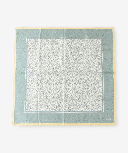 MACKINTOSH PHILOSOPHY（ﾏｯｷﾝﾄｯｼｭ ﾌｨﾛｿﾌｨｰ）の「Snowblue Garden シルクプリントスカーフ（バンダナ/スカーフ・レディース・ブルー系その他3/ダークネイビー/ベージュ系その他・FREE）」の7枚目の写真