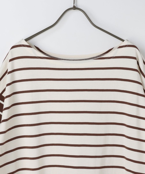 GEORGE'S(ジョージズ)の「リメイク風ボーダーTシャツ(Tシャツ/カットソー・レディース・レッド系その他/グリーン系その他/ブラウン系その他・FREE)」の22枚目の写真
