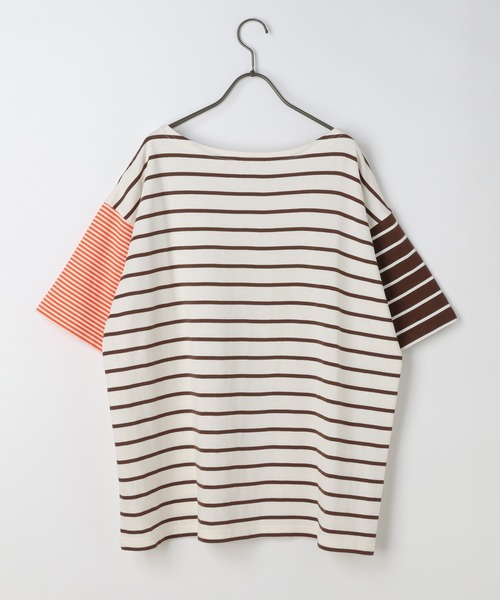 GEORGE'S(ジョージズ)の「リメイク風ボーダーTシャツ(Tシャツ/カットソー・レディース・レッド系その他/グリーン系その他/ブラウン系その他・FREE)」の21枚目の写真