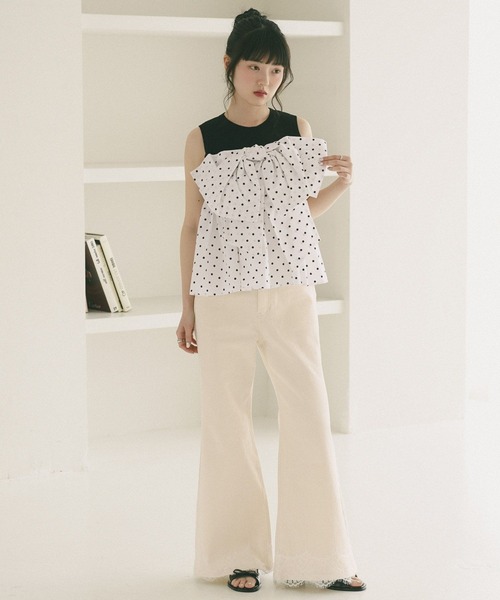 Heather(ヘザー)の「シャイニーリボンヒールサンダル 773976(サンダル・レディース・ブラック/ピンク/ホワイト系その他・M/L)」の11枚目の写真