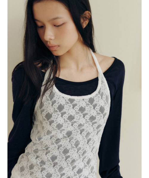 Yuje(ユジェ)の「LACE HALTER NECK (2size)(Tシャツ/カットソー・レディース・その他・SMALL/MEDIUM)」の8枚目の写真