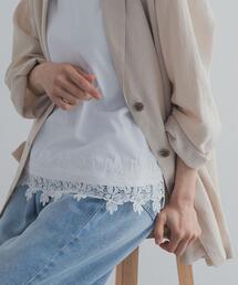 URBAN RESEARCH DOORS | 裾レースノースリーブプルオーバー(Tシャツ/カットソー)