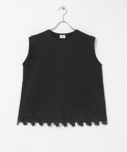 URBAN RESEARCH DOORS(アーバンリサーチドアーズ)の「裾レースノースリーブプルオーバー(Tシャツ/カットソー・レディース・オフホワイト/ブラック・FREE)」の21枚目の写真