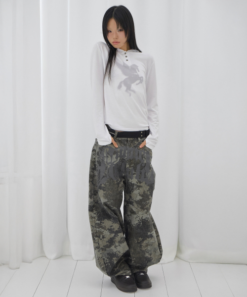 FANCY CLUB(ファンシークラブ)の「ペガサス フードパーカー ロングスリーブ (ホワイト) F26QB049(Tシャツ/カットソー・レディース・その他・ONE)」の3枚目の写真