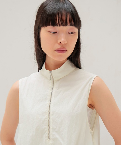 DRESSLAVE(ドレスレイブ)の「twinset zip dress(ツインセットジップドレス)(ワンピース・レディース・ホワイト/ピンク・38)」の6枚目の写真