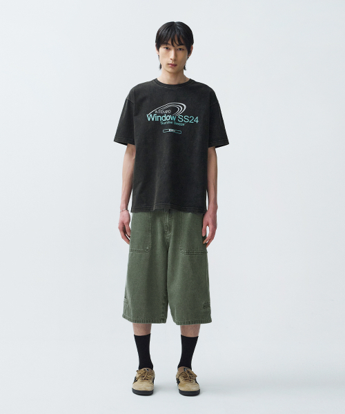 INTEMPOMOOD（インテンポムード）の「ユーズドウォッシュバミューダパンツ : 3カラー（その他パンツ・レディース・ベージュ/チャコール/カーキ・LARGE/MEDIUM/X-LARGE）」の19枚目の写真
