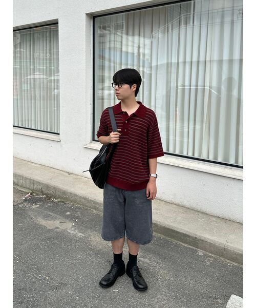 INTEMPOMOOD（インテンポムード）の「ユーズドウォッシュバミューダパンツ : 3カラー（その他パンツ・レディース・ベージュ/チャコール/カーキ・LARGE/MEDIUM/X-LARGE）」の4枚目の写真