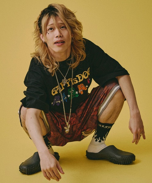 GALFY(ガルフィー)の「GALFY-復刻GALFY is DOG Tee(Tシャツ/カットソー・メンズ・ピンク/ホワイト/ブラック・L/XL)」の5枚目の写真