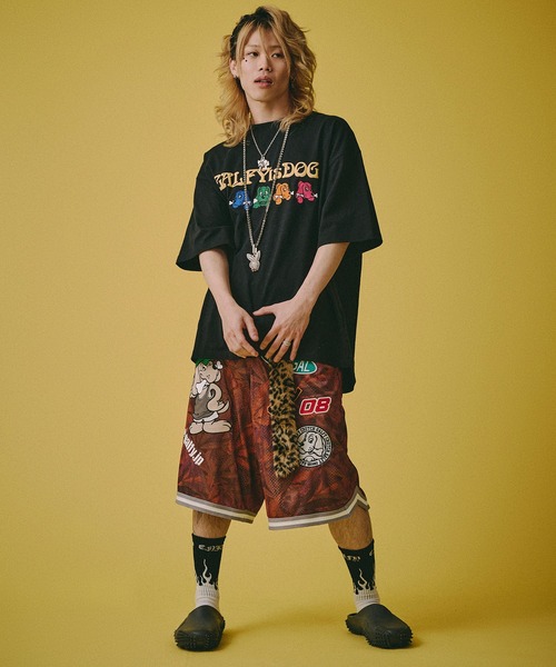 GALFY(ガルフィー)の「GALFY-復刻GALFY is DOG Tee(Tシャツ/カットソー・メンズ・ピンク/ホワイト/ブラック・L/XL)」の4枚目の写真