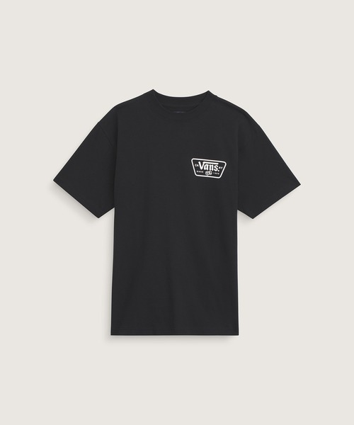 VANS(バンズ)の「ニューパッチ Tシャツ / Knu Patch SS Tee Black VN000WU8BLK1(Tシャツ/カットソー・メンズ・ブラック・LARGE/MEDIUM/X-LARGE/XX-LARGE/SMALL)」の2枚目の写真