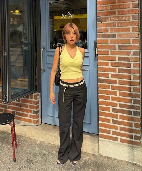LARTIGENT(ラーティゼン)の「L24 KNIT HALTER TOP(BLUE)(Tシャツ/カットソー・レディース・その他・FREE)」の20枚目の写真