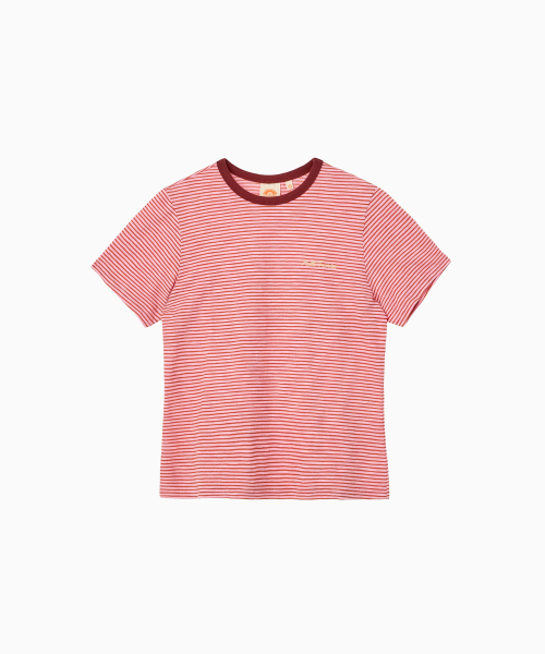 HELLO SUNRISE（ハローサンライズ）の「HS VTG Stripe Tee(W)_Pink（Tシャツ/カットソー・レディース・PINK・OS）」の2枚目の写真