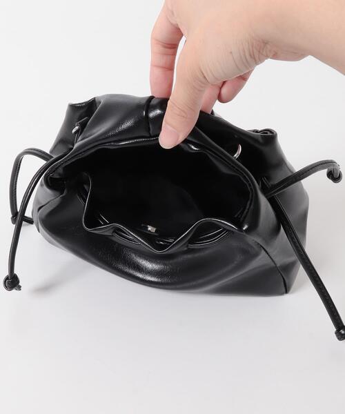 KBF(ケイビーエフ)の「巾着ワンハンドルミニBAG(ハンドバッグ・レディース・ブラック/ブラウン・ONE)」の10枚目の写真