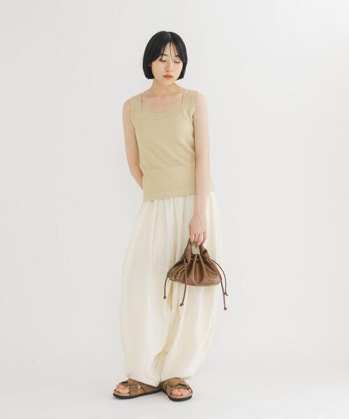 KBF(ケイビーエフ)の「巾着ワンハンドルミニBAG(ハンドバッグ・レディース・ブラック/ブラウン・ONE)」の8枚目の写真