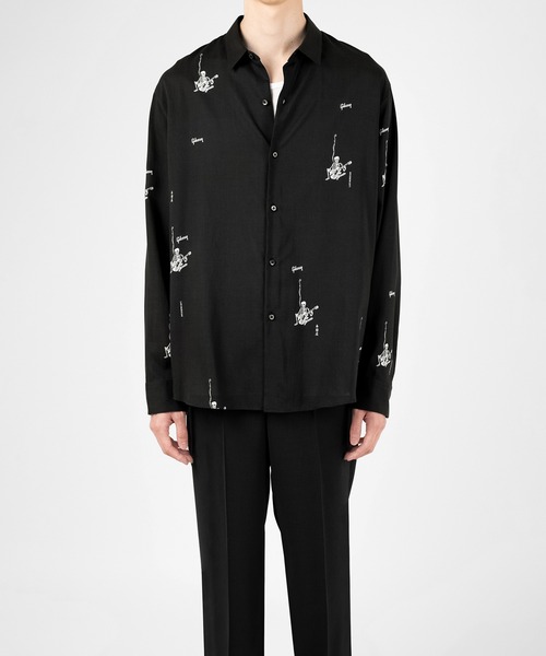 LAD MUSICIAN(ラッドミュージシャン)の「Gibson × LAD MUSICIAN × EIRAKUYA COMFORT SHIRT(シャツ/ブラウス・メンズ・ブラック・46/44/42)」の2枚目の写真