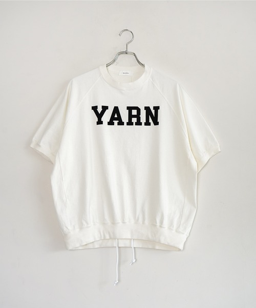 SOLAMONAT（ソラモナ）の「ハロ加工　裾紐リブPO【YARN】（Tシャツ/カットソー・レディース・ホワイト×ブラック/ホワイト×レッド/ホワイト×グリーン・FREE）」の17枚目の写真