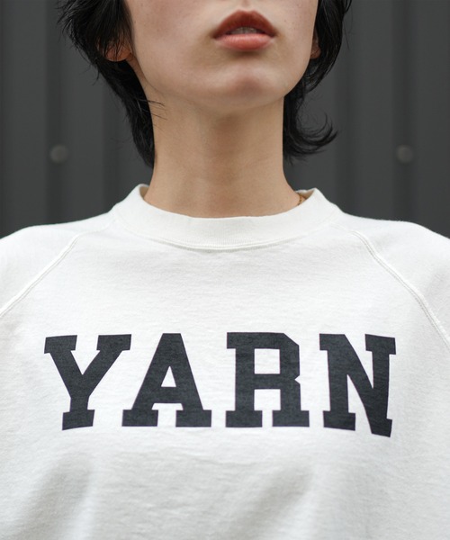 SOLAMONAT（ソラモナ）の「ハロ加工　裾紐リブPO【YARN】（Tシャツ/カットソー・レディース・ホワイト×ブラック/ホワイト×レッド/ホワイト×グリーン・FREE）」の9枚目の写真