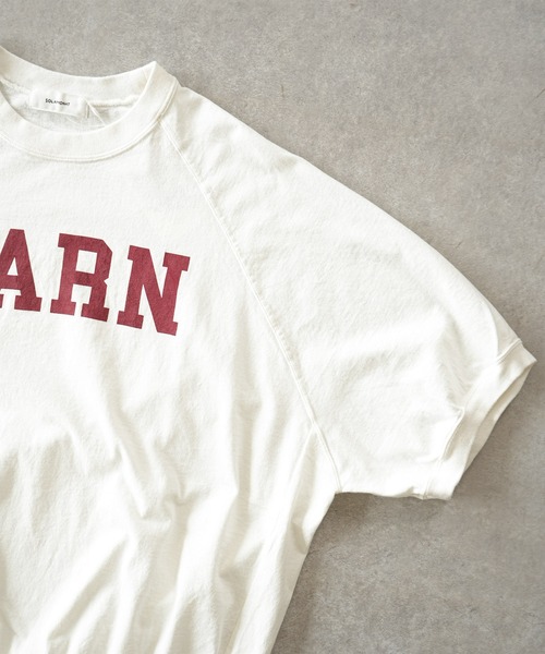 SOLAMONAT（ソラモナ）の「ハロ加工　裾紐リブPO【YARN】（Tシャツ/カットソー・レディース・ホワイト×ブラック/ホワイト×レッド/ホワイト×グリーン・FREE）」の12枚目の写真