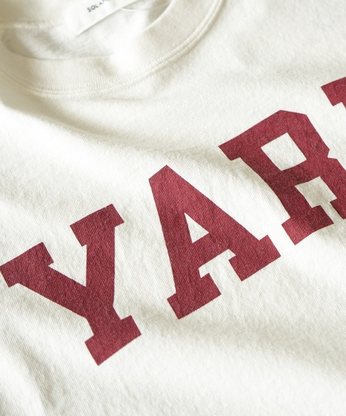 SOLAMONAT（ソラモナ）の「ハロ加工　裾紐リブPO【YARN】（Tシャツ/カットソー・レディース・ホワイト×ブラック/ホワイト×レッド/ホワイト×グリーン・FREE）」の7枚目の写真