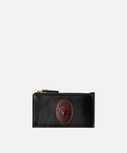 ルーミー レザー ジッパー カード ホルダー（カードケース）｜VERSACE