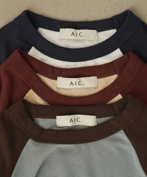 AIC.(エーアイシー)の「コンパクトラグラントップス(Tシャツ/カットソー・レディース・ネイビー/ブラウン/バーガンディー・FREE)」の5枚目の写真