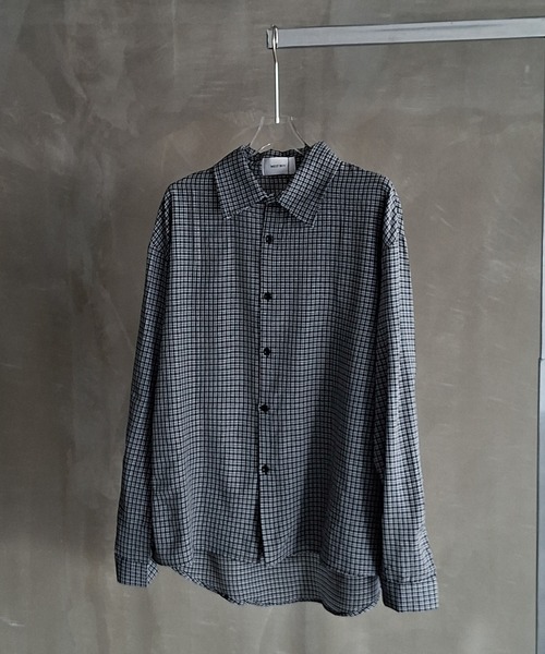 WESTBOY（ウエストボーイ）の「Y2K ユニセックス ギンガムチェック シャツ WO26W1TP15（シャツ/ブラウス・メンズ・ブラック・XL/L）」の5枚目の写真