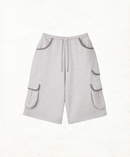 DANDEL(ダンデル)の「DD binding cargo bermuda pants (GREY)(その他パンツ・レディース・その他・1/2)」の2枚目の写真