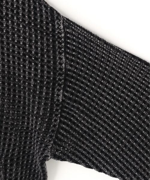 DANKE SCHON(ダンケシェーン)の「DankeSchon/ダンケシェーン/PIGMENT DAMAGE MESH CARDIGAN(カーディガン/ボレロ・レディース・ブラック系その他・L/M)」の4枚目の写真