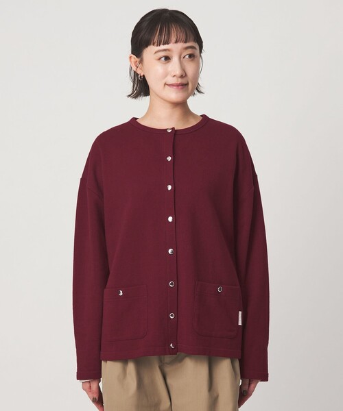 To b. by agnes b.(トゥービーバイアニエスベー)の「<To b. by agnes b.コラボ>オーバーサイズ カーディガン(カーディガン/ボレロ・レディース・グレー/ワインレッド・FREE)」の13枚目の写真