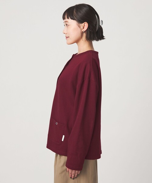 To b. by agnes b.(トゥービーバイアニエスベー)の「<To b. by agnes b.コラボ>オーバーサイズ カーディガン(カーディガン/ボレロ・レディース・グレー/ワインレッド・FREE)」の14枚目の写真