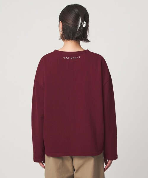 To b. by agnes b.(トゥービーバイアニエスベー)の「<To b. by agnes b.コラボ>オーバーサイズ カーディガン(カーディガン/ボレロ・レディース・グレー/ワインレッド・FREE)」の15枚目の写真