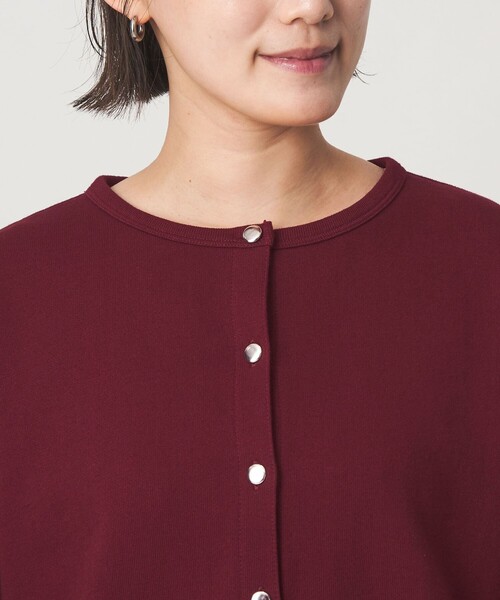 To b. by agnes b.(トゥービーバイアニエスベー)の「<To b. by agnes b.コラボ>オーバーサイズ カーディガン(カーディガン/ボレロ・レディース・グレー/ワインレッド・FREE)」の16枚目の写真