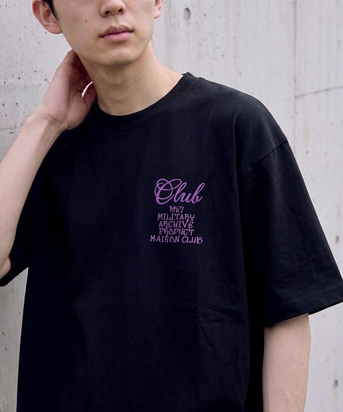 MAISON CLUB(メゾンクラブ)の「【MAISON CLUB】90's Archive Revival Logo Tee / 90年代復刻アーカイヴロゴTシャツ(Tシャツ/カットソー・メンズ・ホワイト/ブラック/ブラウン・M/L)」の8枚目の写真