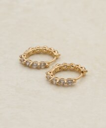 【Noka】ビジューフープピアス
