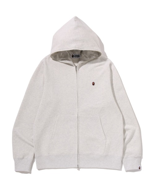 A BATHING APE(アベイシングエイプ)の「ONE POINT FULL ZIP HOODIE(パーカー・メンズ・グレー/ブルー/ブラック・XX-LARGE/LARGE/X-LARGE/MEDIUM/SMALL)」の3枚目の写真