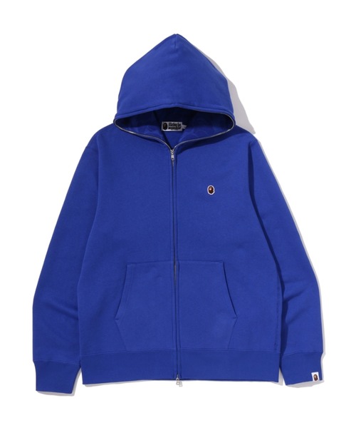 A BATHING APE(アベイシングエイプ)の「ONE POINT FULL ZIP HOODIE(パーカー・メンズ・グレー/ブルー/ブラック・XX-LARGE/LARGE/X-LARGE/MEDIUM/SMALL)」の1枚目の写真