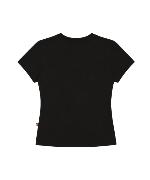 S'EST(エスイーエスティー)の「Milky Way Slim Fit T-Shirts Black(Tシャツ/カットソー・レディース・ブラック・SMALL)」の2枚目の写真