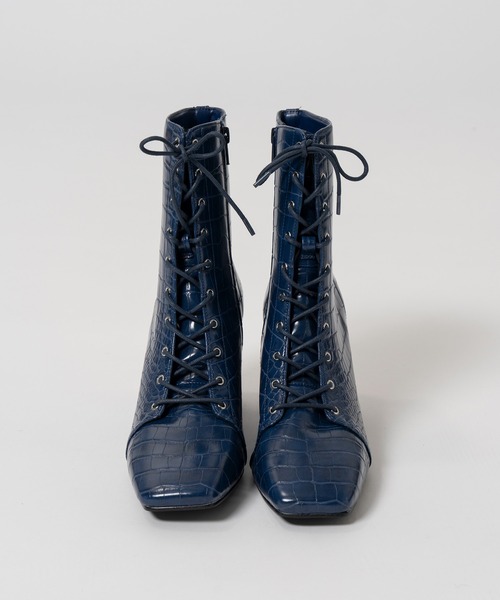 MAISON SPECIAL(メゾンスペシャル)の「Lace-Up Short Boots/レースアップショートブーツ(ブーツ・レディース・ブラック/ブルー/ブラウン・36/37/38)」の4枚目の写真