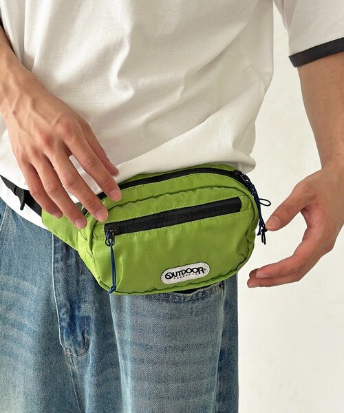 OUTDOOR PRODUCTS（アウトドアプロダクツ）の「カラーボディバッグ（ボディバッグ/ウエストポーチ・メンズ・ブラック/グレー/グリーン/カーキ/ネイビー・FREE）」の13枚目の写真