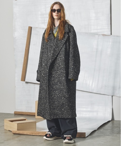 MAISON SPECIAL(メゾンスペシャル)の「《UNISEX》Tweed Prime-Over Long Sleeve Shirt/ツイードプライムオーバーレギュラーシャツ【MAISON SPECIAL/メゾンスペシャル】(シャツ/ブラウス・メンズ・ブラック/ブルー/グレー・2/0/1)」の6枚目の写真