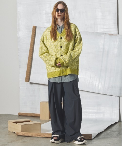MAISON SPECIAL(メゾンスペシャル)の「《UNISEX》Tweed Prime-Over Long Sleeve Shirt/ツイードプライムオーバーレギュラーシャツ【MAISON SPECIAL/メゾンスペシャル】(シャツ/ブラウス・メンズ・ブラック/ブルー/グレー・2/0/1)」の5枚目の写真