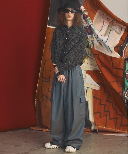 MAISON SPECIAL(メゾンスペシャル)の「《UNISEX》Tweed Prime-Over Long Sleeve Shirt/ツイードプライムオーバーレギュラーシャツ【MAISON SPECIAL/メゾンスペシャル】(シャツ/ブラウス・メンズ・ブラック/ブルー/グレー・2/0/1)」の9枚目の写真