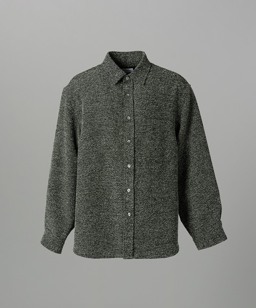 MAISON SPECIAL(メゾンスペシャル)の「《UNISEX》Tweed Prime-Over Long Sleeve Shirt/ツイードプライムオーバーレギュラーシャツ【MAISON SPECIAL/メゾンスペシャル】(シャツ/ブラウス・メンズ・ブラック/ブルー/グレー・2/0/1)」の21枚目の写真