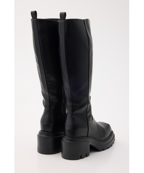 SLY(スライ)の「【美脚チートブーツ】SQUARE TOE KNEE BOOTS スクエアトゥニーブーツ 秋服 冬服(ブーツ・レディース・ブラウン/ブラック・SMALL/MEDIUM/LARGE)」の5枚目の写真