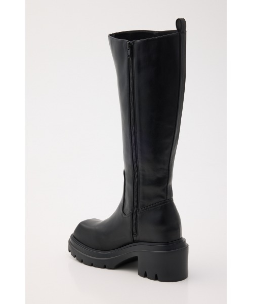 SLY(スライ)の「【美脚チートブーツ】SQUARE TOE KNEE BOOTS スクエアトゥニーブーツ 秋服 冬服(ブーツ・レディース・ブラウン/ブラック・SMALL/MEDIUM/LARGE)」の9枚目の写真