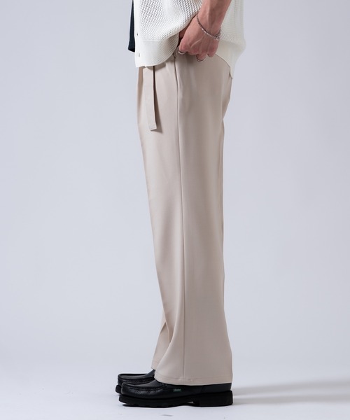 OXA(オグザ)の「ベルト付きスリムスラックス タックパンツ OXA(スラックス・メンズ・ベージュ/ブラック/チャコール・LARGE/MEDIUM)」の15枚目の写真