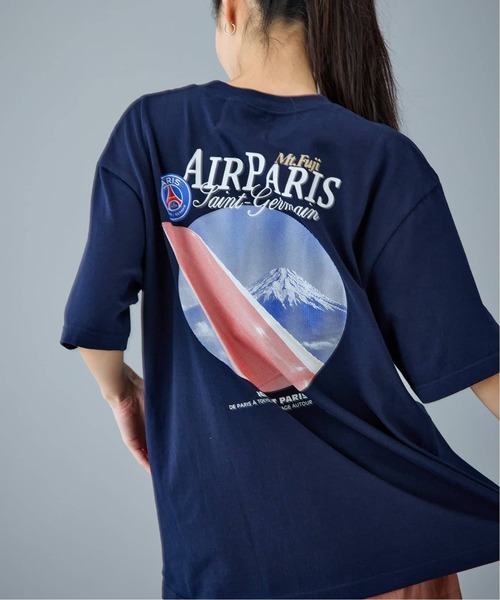 PARIS SAINT-GERMAIN(パリサンジェルマン)の「《追加》【Paris Saint-Germain / パリ・サン=ジェルマン】ICP TOKYO TEE Air Paris(Tシャツ/カットソー・メンズ・ホワイト/ネイビー・MEDIUM/X-LARGE/LARGE)」の2枚目の写真